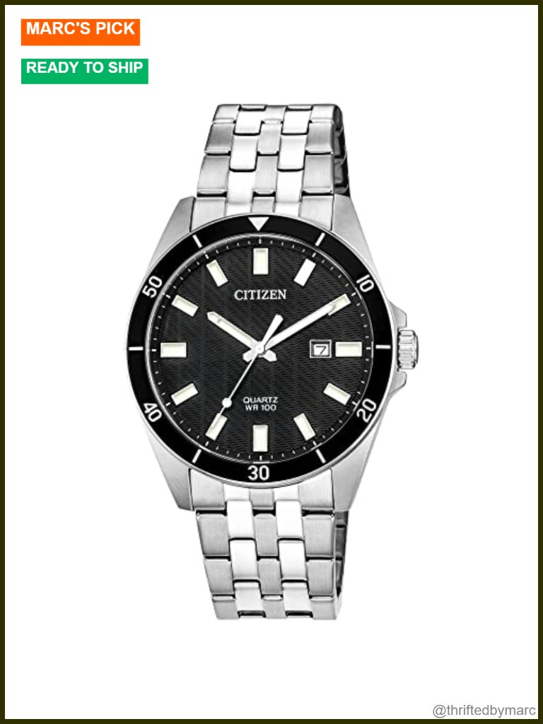 Quartz Stainless Steel Bracelet Watch, Classic, Water Resistant
